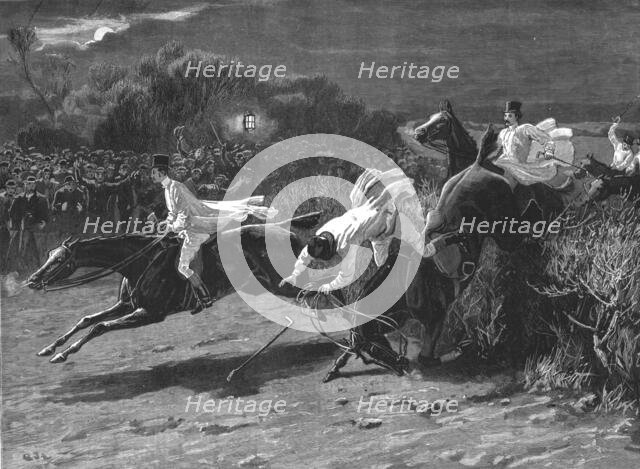 ''The Midnight Steeplechase near Melton Melbury--The Finish', 1890. Creator: Unknown.