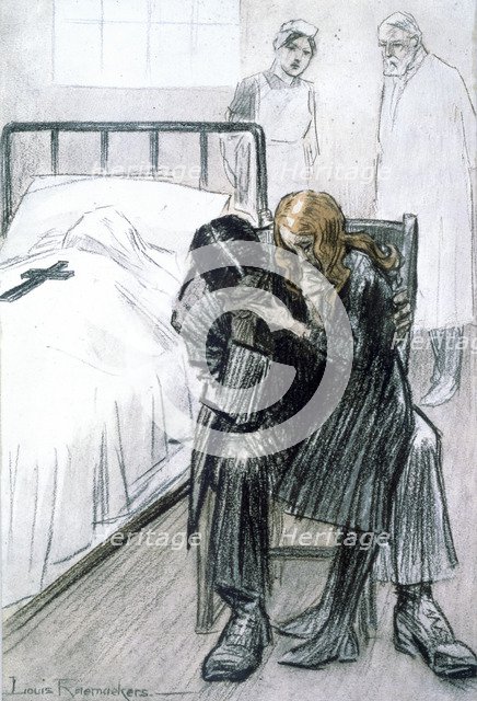 'The Zeppelin Triumph: Casualty of War', 1916. Artist: Louis Raemaekers