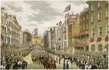 Procession on the Strand, Westminster, London, 1863. Artist: Unknown.