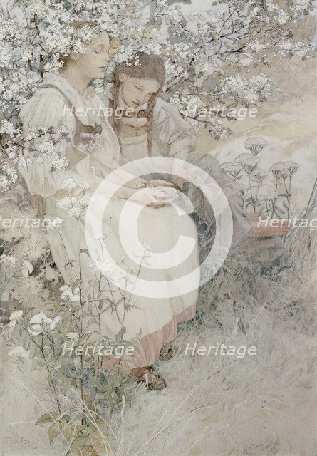 Blessed are the pure in heart: for they shall see God, 1906. Artist: Mucha, Alfons Marie (1860-1939)