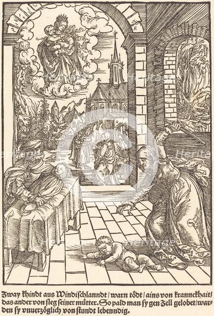 Zway khindt aus Windischlanndt ..., c. 1503. Creator: Master of the Legend Scenes.