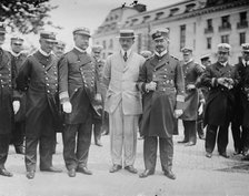 Capt. Ritter, Rear Adm. Ward, German Ambassador, Admiral Paschowitz, 1912. Creator: Bain News Service.