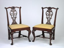 Two Side Chairs, c. 1775-1790. Creator: John Townsend (American, 1732-1809).