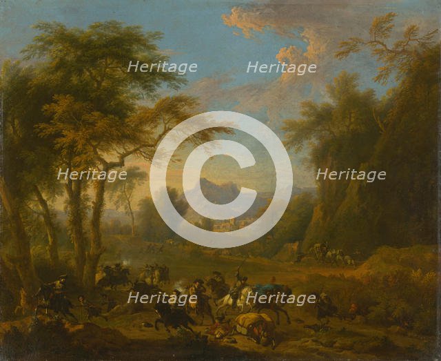 Raid, ca 1717. Creator: Huchtenburgh, Jan van (1647-1733).