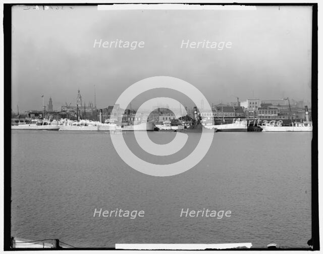 The Water front, Mobile, Alabama, c1906. Creator: Unknown.