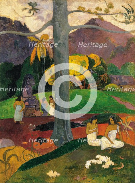 Mata Mua (In Olden Times), 1892. Artist: Gauguin, Paul Eugéne Henri (1848-1903)