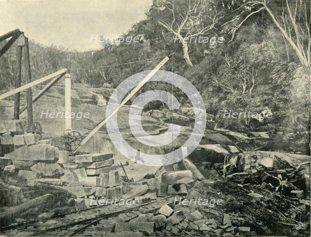 'Granite Quarries, Trawool, Victoria', 1901. Creator: Unknown.