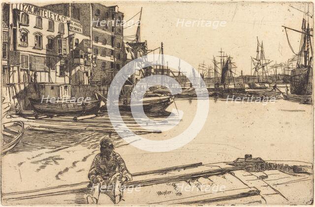 Eagle Wharf, 1859. Creator: James Abbott McNeill Whistler.