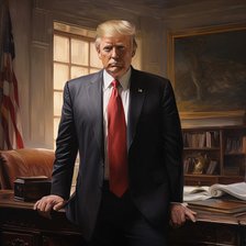 AI IMAGE - Portrait of Donald Trump, 2010s, (2023). Creator: Heritage Images.