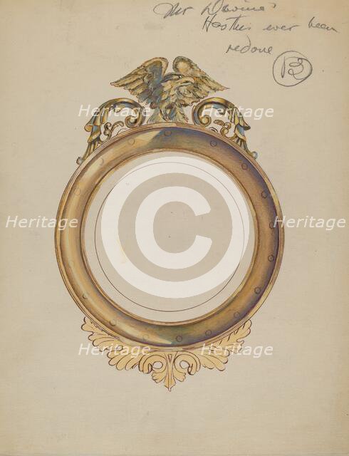 Frame for Mirror, 1935/1942. Creator: Unknown.