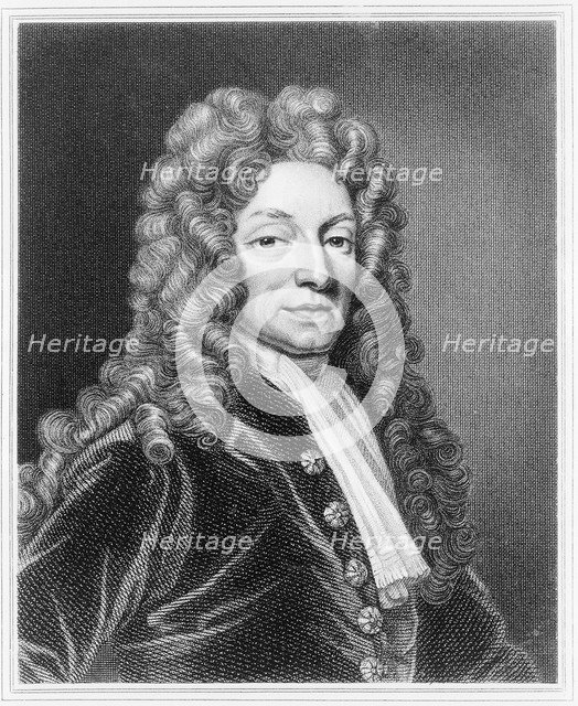 Sir Christopher Wren, English architect, c1680. Artist: Unknown