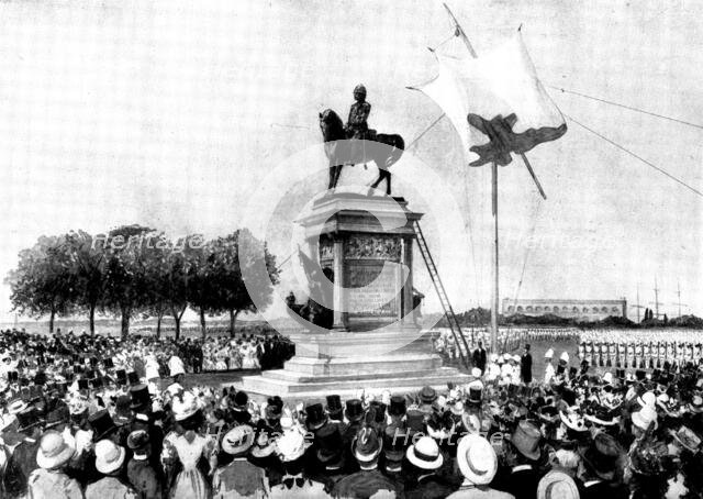 Statue of Lord Roberts unveiled at Calcutta by the Viceroy, Lord Elgin, 1898. Creator: Unknown.