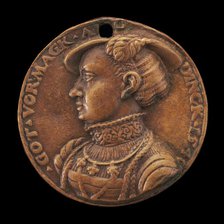 Emilia of Saxony, 1516-1591, Margravine of Brandenburg-Ansbach [obverse], 1540. Creator: Master of the Pistorius Medal.