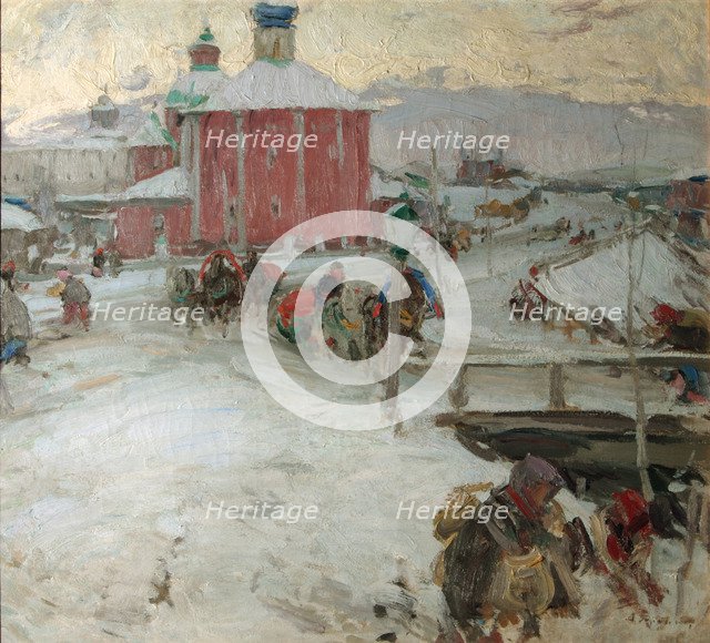 Winter, 1909. Artist: Arkhipov, Abram Yefimovich (1862-1930)