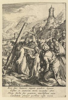 Christ Carrying the Cross, from "The Passion of Christ", mid 17th century. Creator: Nicolas Cochin.