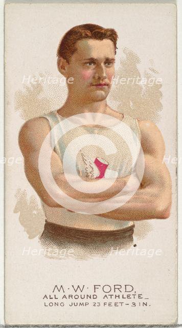 M.W. Ford, All Around Athlete, from World's Champions, Series 2 (N29) for Allen & Ginter C..., 1888. Creator: Allen & Ginter.