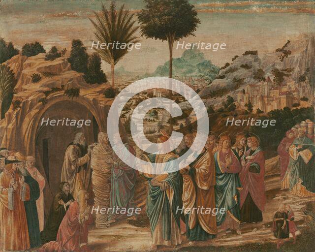 The Raising of Lazarus, mid 1490s. Creator: Benozzo Gozzoli.