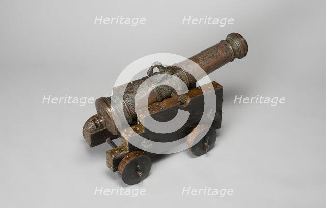 Model Field Cannon with Carriage, Austria, 1693. Creator: Unknown.
