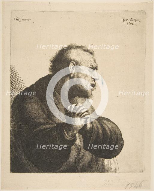 A Man Grieving, 1634. Creator: Jan Georg van Vliet.