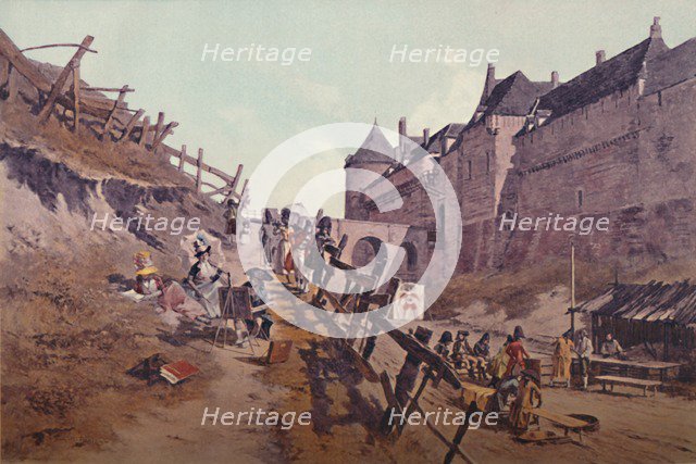 'Target Practice (Dieppe 1795)', 1896. Artist: Unknown.