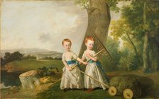 Portrait of the Blunt Children, 1766-80.  Creator: Johan Zoffany.