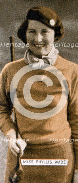 Miss Phyllis Wade, English Women's Golf Champion, 1934. Artist: Unknown