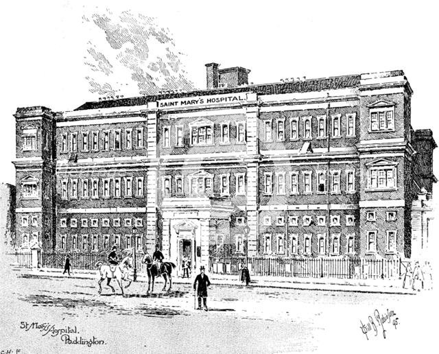 St. Mary's Hospital, Paddington, 1895. Creator: Carl Hentschel.