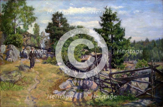 Summer landscape, 1887. Creator: Jorgen Sorensen.