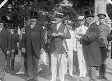 Draft Parade - Gude; Wilson; Galliher, 1917. Creator: Harris & Ewing.