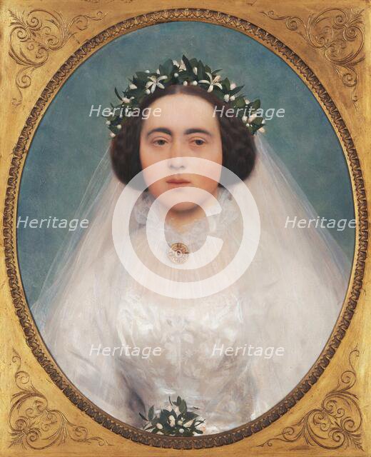 Marie Kerner von Marilaun as bride, 1891-1892. Creator: Klimt, Gustav (1862-1918).