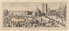 Winter: The Parade Ground, c. 1628/1629. Creator: Wenceslaus Hollar.