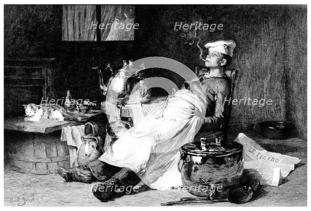 'After the Day's Work', 1895.Artist: E Decizy