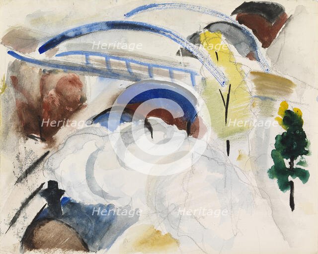 Train, c1918. Creator: Sulho Sipila.