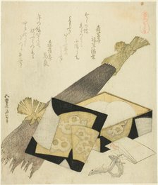 Burdock Root (Kurama gobo), from the series "A Selection of Horses (Uma-zukushi)", Japan, 1822. Creator: Hokusai.