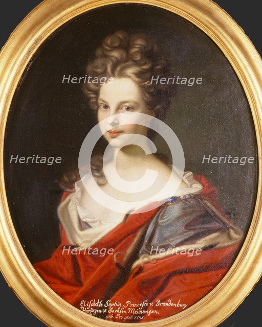 Margravine Elisabeth Sophie of Brandenburg (1674-1748), Duchess of Courland, 1691. Creator: Romandon, Gedeon (1667-1697).