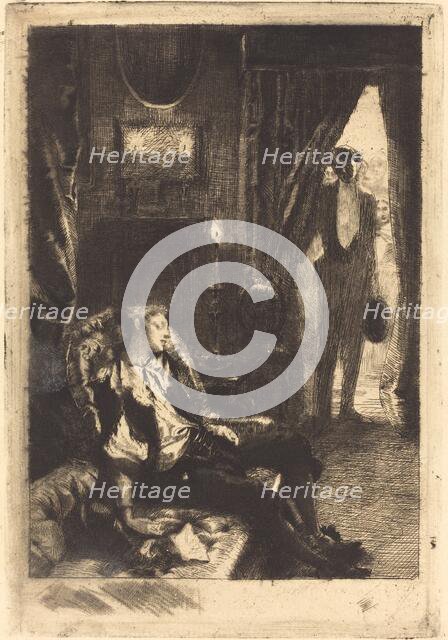 Iza Sleeping (Le Sommeil d'Iza), 1885. Creator: Paul Albert Besnard.