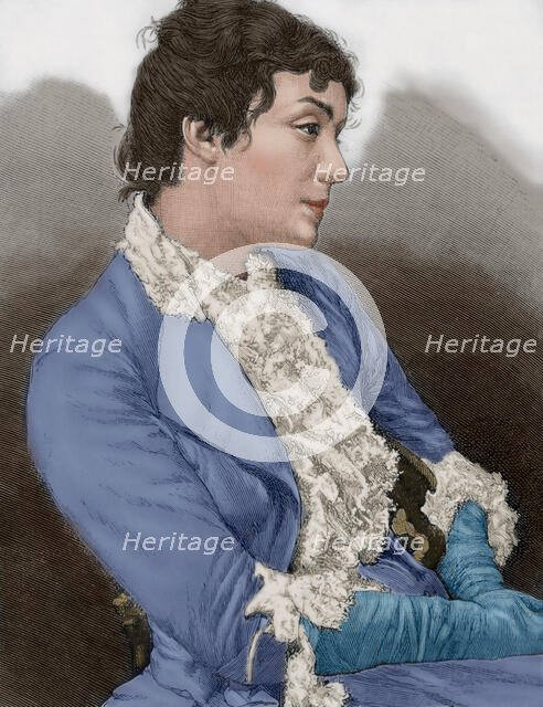 Eleonora Duse (1858-1924), Italian actress, 19th century. Creator: Unknown.