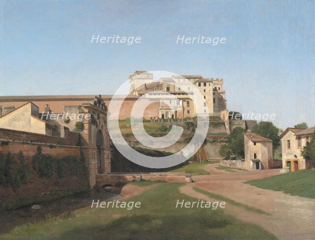 Porta Angelica and Part of the Vatican, 1813. Creator: CW Eckersberg.