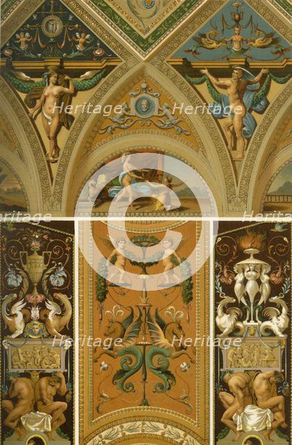 Italian Renaissance ceiling and wall painting, (1898). Creator: Unknown.
