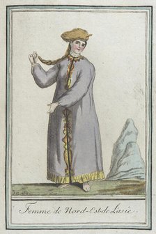 Costumes de Différents Pays, 'Femme de Nord-Est-de l'Asie', c1797. Creators: Jacques Grasset de Saint-Sauveur, LF Labrousse.