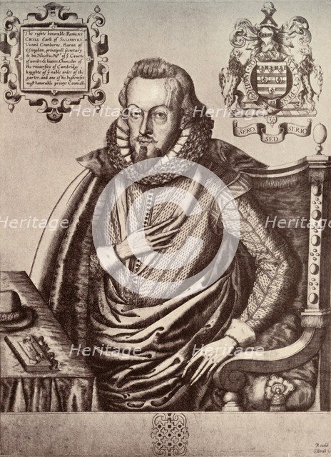 'Robert Cecil, First Earl of Salisbury', early 17th century, (1911). Artist: Renold Elstrack.