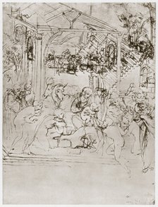 'The Adoration of the Kings', c1480. Artist: Leonardo da Vinci