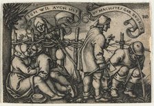 The Peasant Wedding or the Twelve Months: No. 10, 1546. Creator: Hans Sebald Beham (German, 1500-1550).