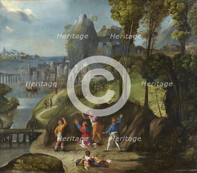 The Stoning of Saint Stephen, 1525. Creators: Dosso Dossi, Battista Dossi.