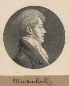 Thomas Mendenhall, Jr., 1809. Creator: Charles Balthazar Julien Févret de Saint-Mémin.