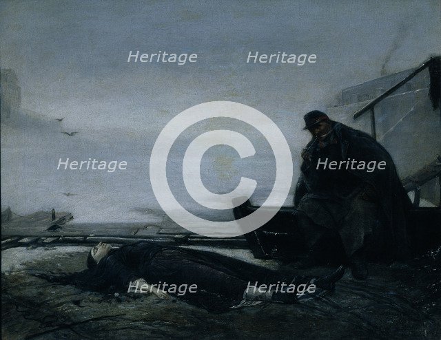 The Drowned, Mid of 1860s. Artist: Perov, Vasili Grigoryevich (1834-1882)