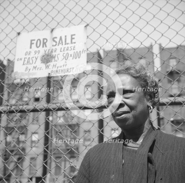A Harlem resident, New York, 1943. Creator: Gordon Parks.
