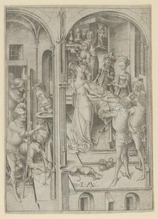 The Beheading of St. John the Baptist. Creator: Israhel van Meckenem.