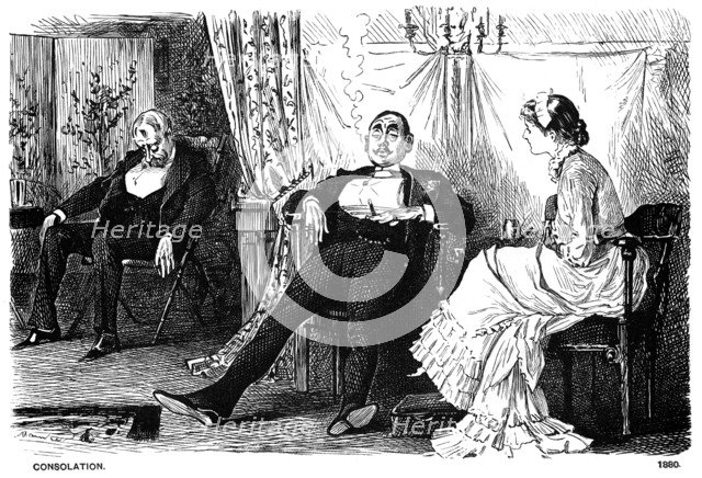 'Consolation', 1880 (1891).  Artist: George du Maurier
