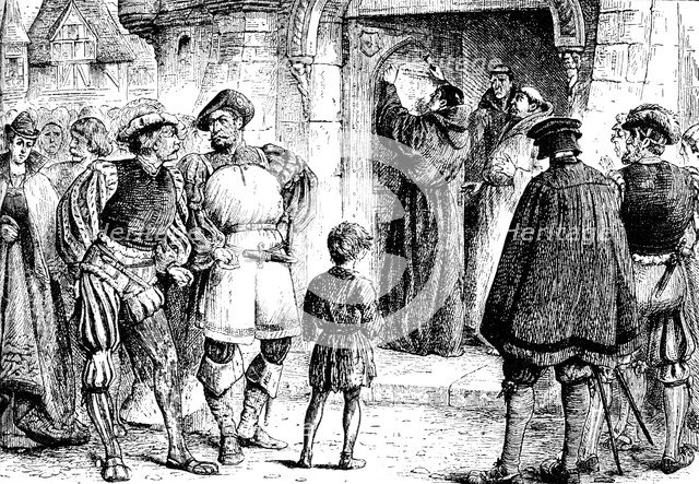 Luther's Protest, 1517, (1909). Artist: Unknown